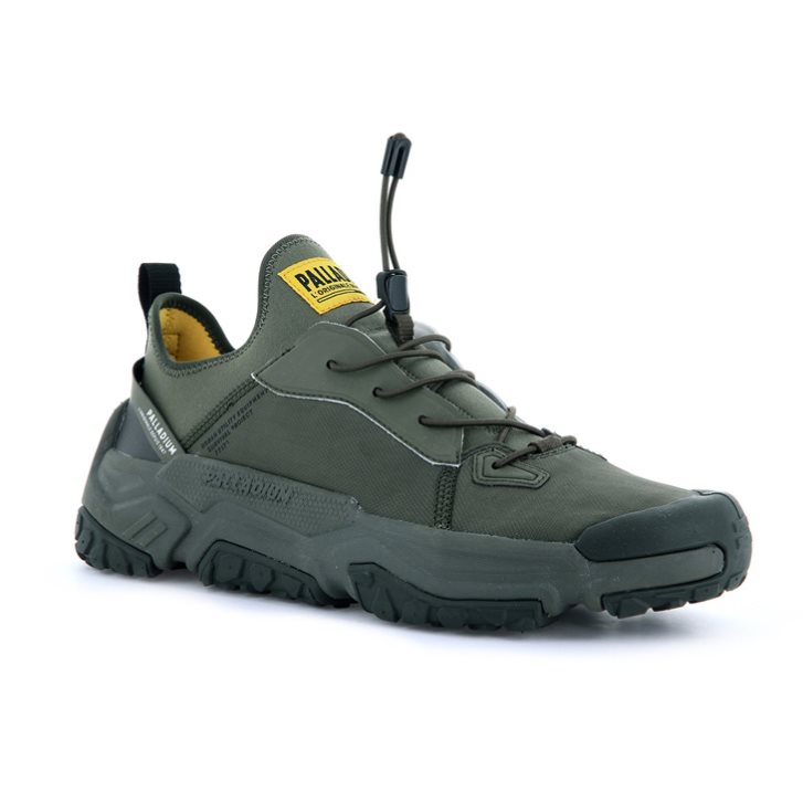 Palladium Off-grid LO NYL Men's Sneakers Olive | UK Y706-KBT